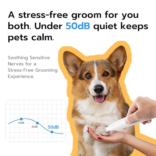 LED Paw Hair Trimmer for Dogs & Cats – Safe, Quiet & Waterproof Pet Grooming Tool