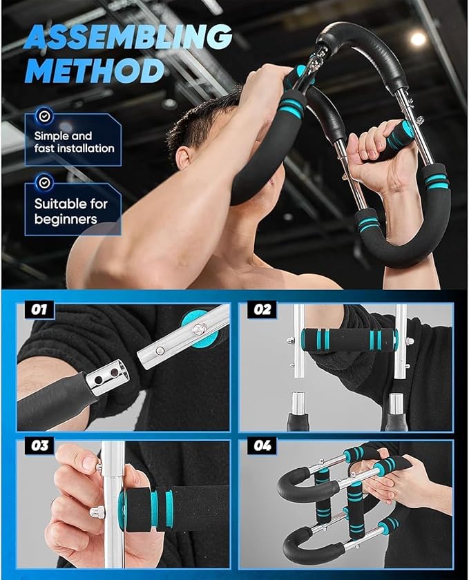 Adjustable Chest Workout Equipment (40-90lb) - blue