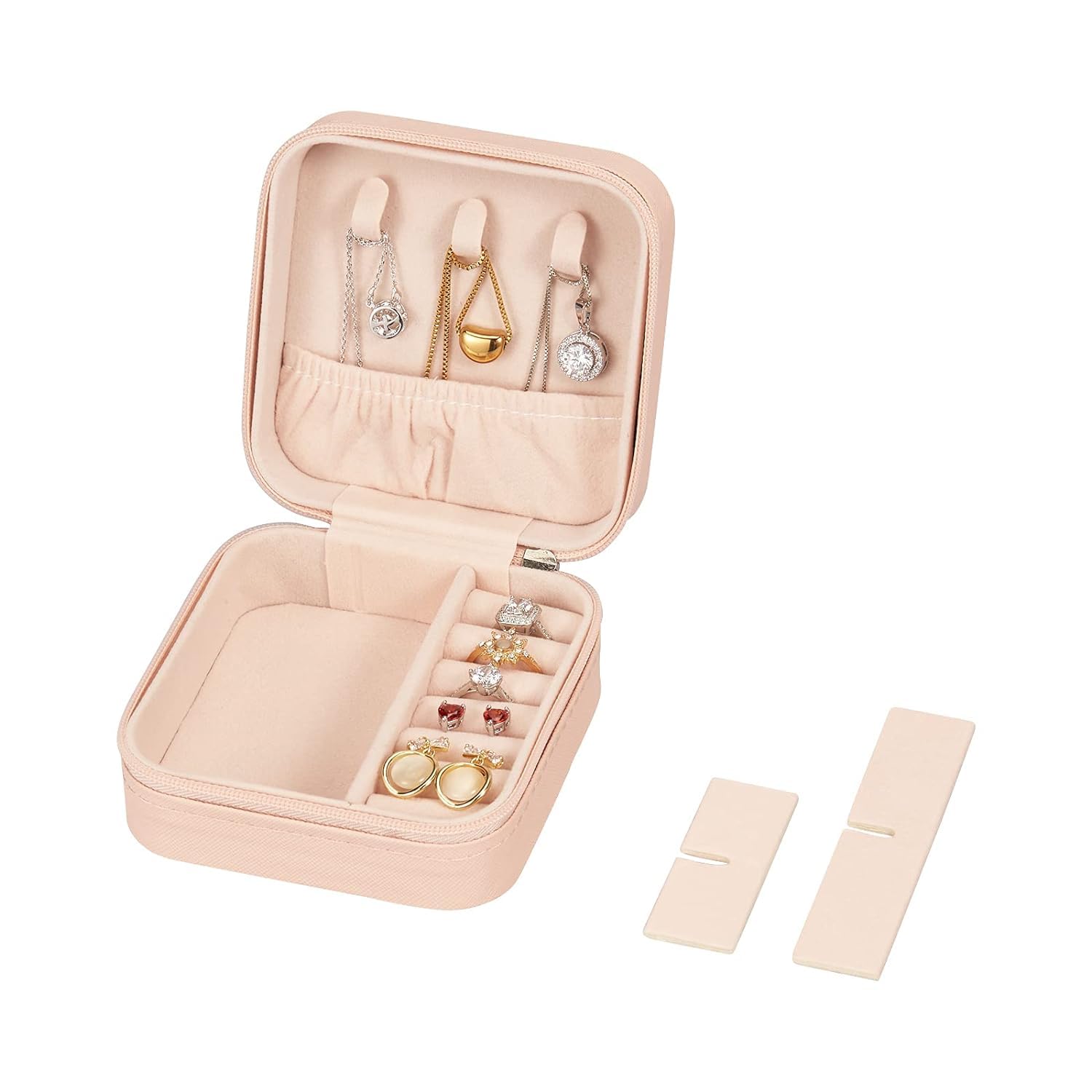 Mini Travel Jewellery Organizer Box – Portable Multi-Compartment Case