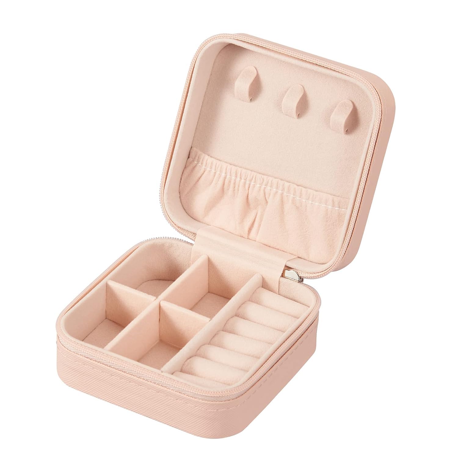 Mini Travel Jewellery Organizer Box – Portable Multi-Compartment Case